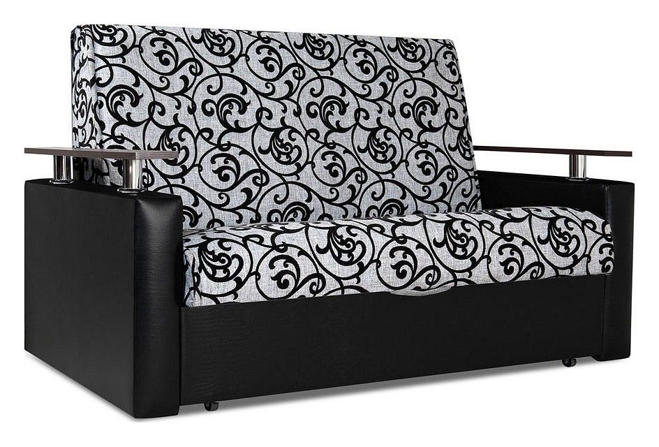 диван аккордеон шарм-дизайн шарм 140 черный узоры