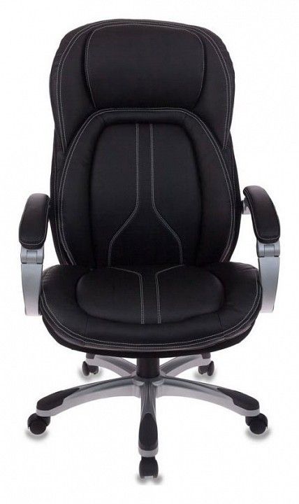 кресло руководителя бюрократ t-9919/black сиденье черный рец.кожа/кожзам