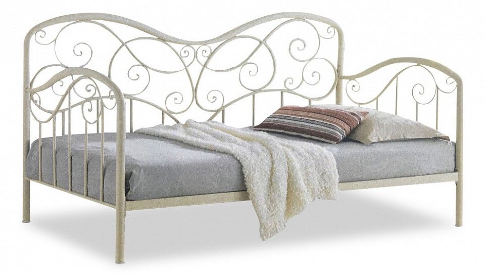 кровать inga 90 х 200 см glossy ivory
