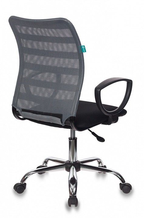 кресло бюрократ ch-599axsl/32g/tw-11 спинка сетка серый tw-32k03 сиденье черный tw-11 крестовина хро