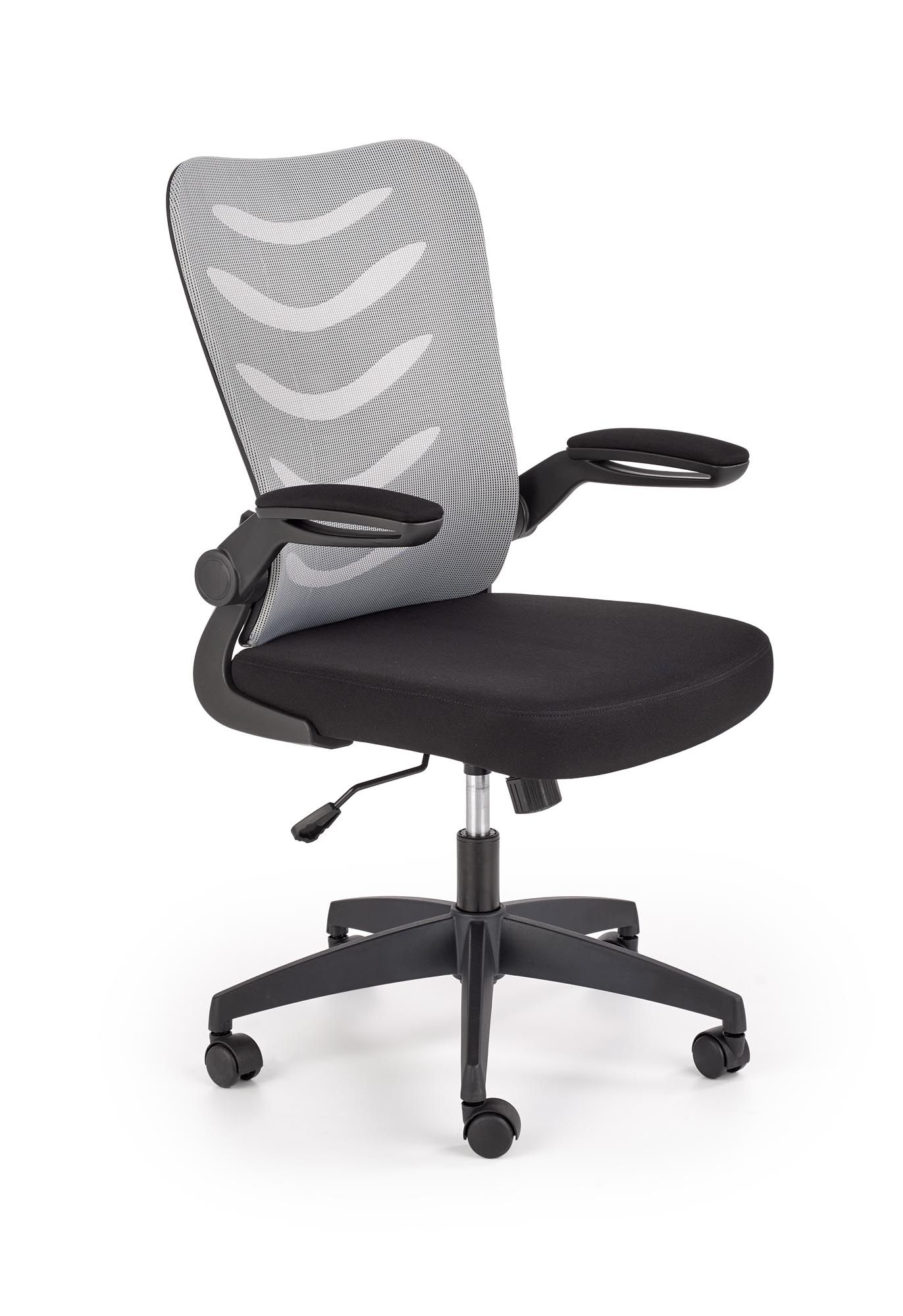 компьютерное кресло halmar lovren, черный - серый