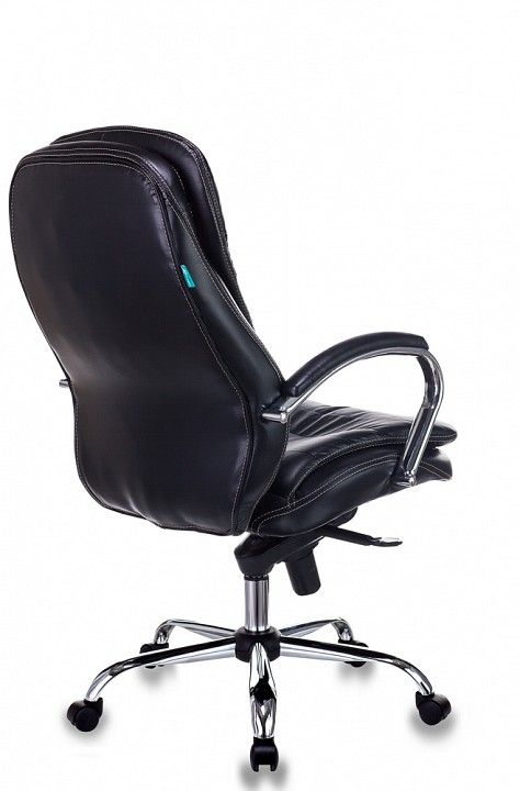 кресло руководителя бюрократ t-9950/black-pu сиденье черный искусственная кожа крестовина хром