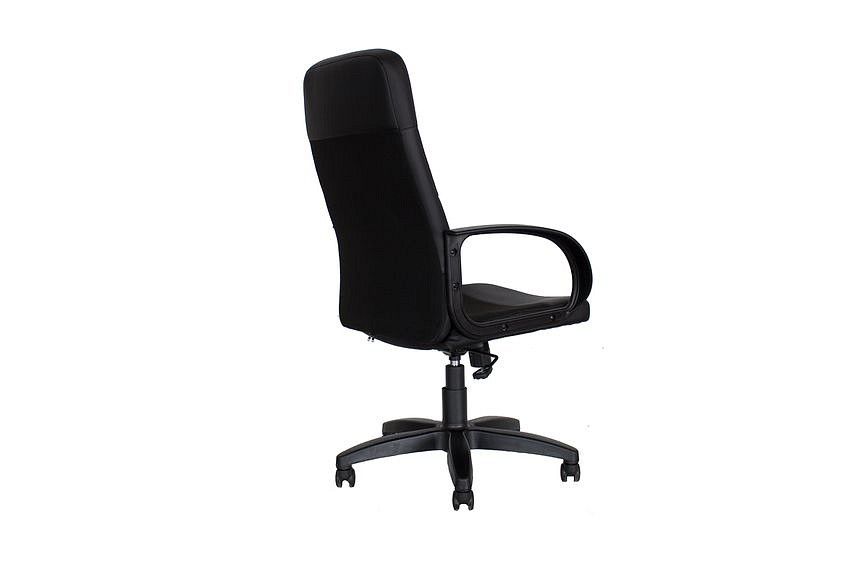 кресло сти-кр58 тг пласт с11(ткань черная)/эко1(экокожа черная)