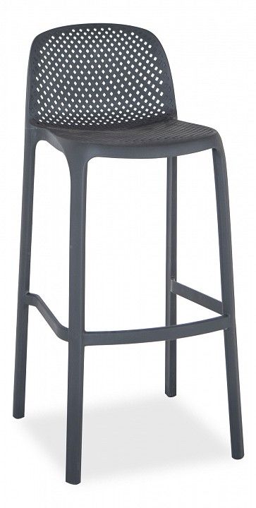 барный стул севилья из пластика, арт. lcaz6049, цвет темно-серый.