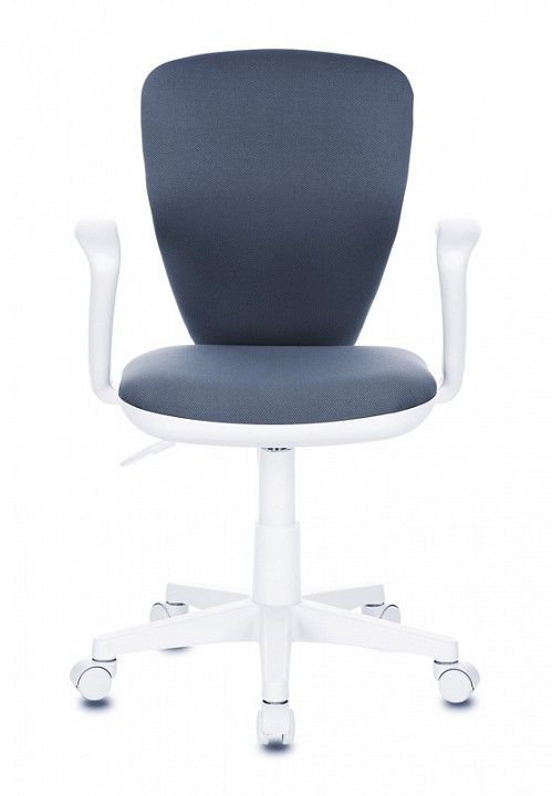 кресло детское бюрократ kd-w10axsn/26-25 серый 26-25 (пластик белый)