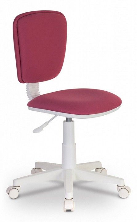 кресло детское бюрократ ch-w204nx/26-31 розовый 26-31 (пластик белый)