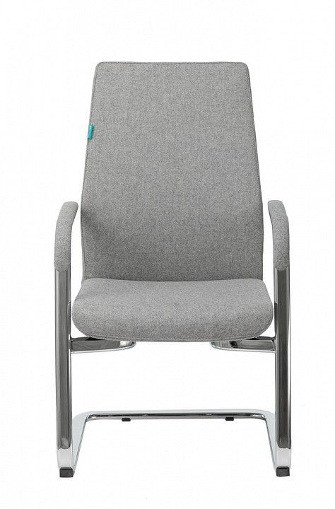кресло бюрократ _jons-low-v/cashgrey на полозьях серый