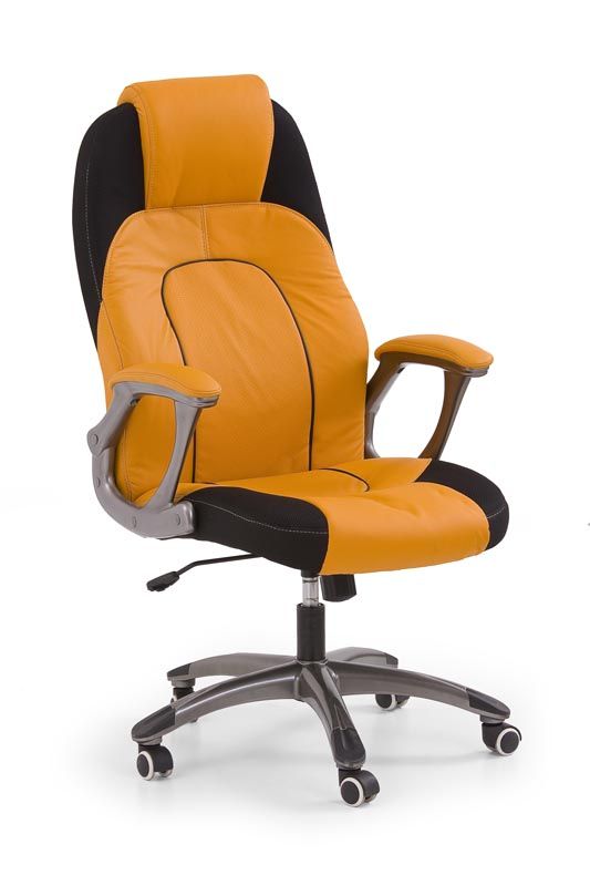 viper fotel gabinetowy pomaranczowo-czarny