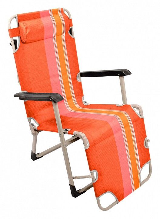 boyscout   кресло-шезлонг orange 5 положений, стальной каркас, 177х65х37 см, 5,5 кг / 1