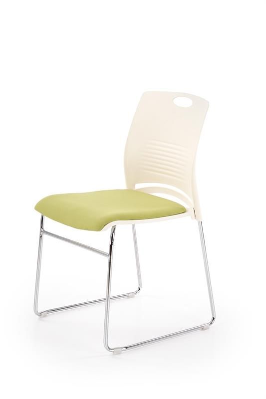 стул офисный halmar cali (бело-зеленое)
