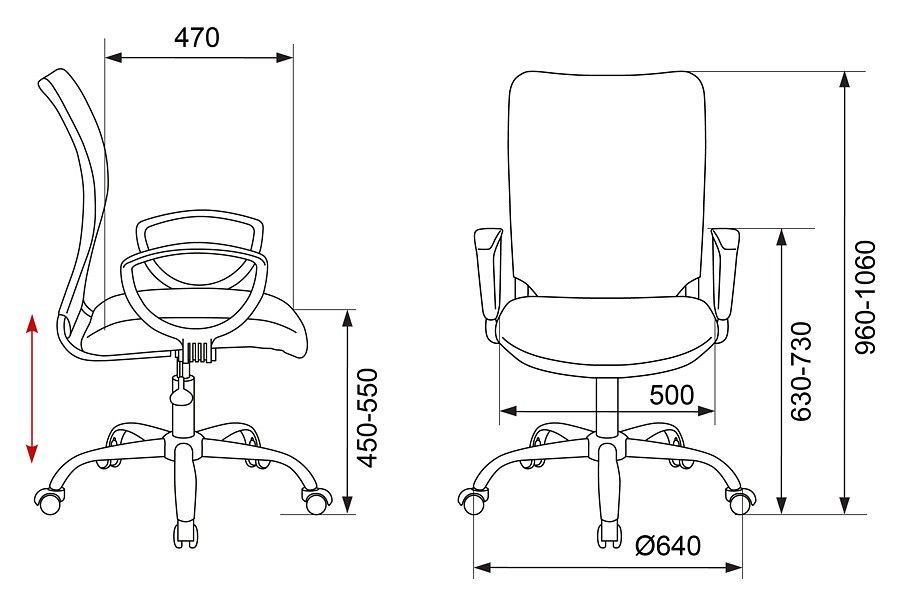 кресло бюрократ ch-599axsl/32g/tw-11 спинка сетка серый tw-32k03 сиденье черный tw-11 крестовина хро
