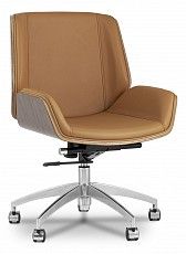 Кресло офисное TopChairs Crown, коричневое