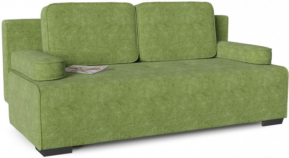 диван прямой лиссабон люкс apple зеленый флок