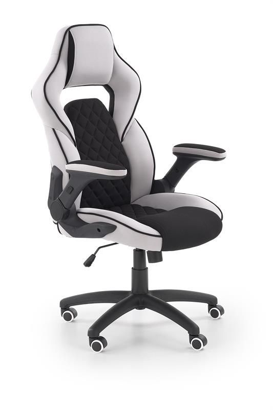 компьютерное кресло halmar sonic, черный - серый