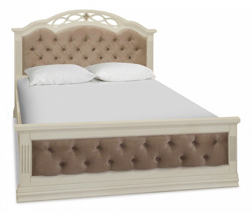 кровать деревянная пандора,слоновая кость  140х200