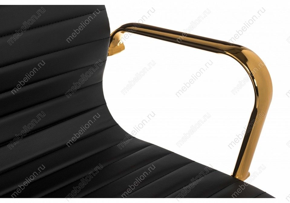 компьютерное кресло reus черное/золотое