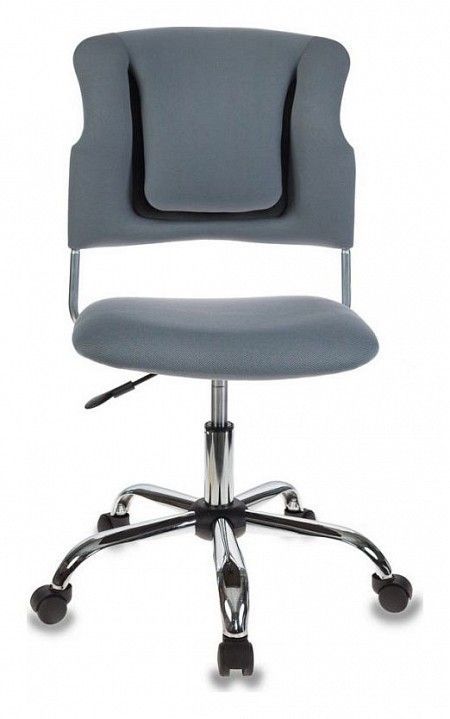 кресло бюрократ ch-322sxn/grey спинка динамичная поддержка серый 26-25 крестовина хром