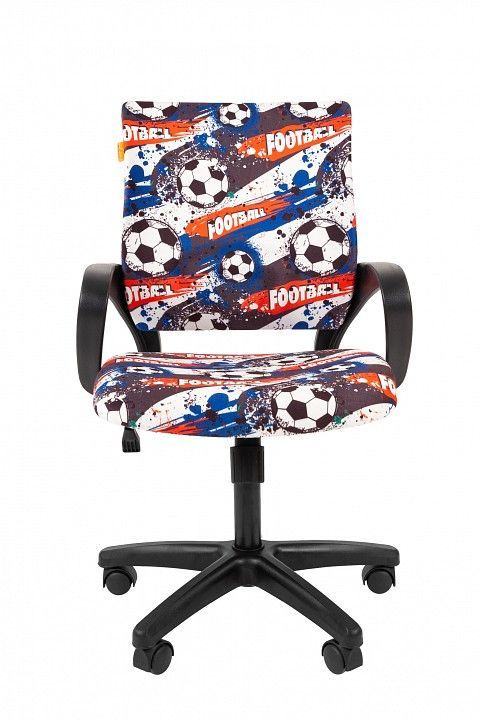 кресло chairman kids 103 россия ткань футбол (чер)