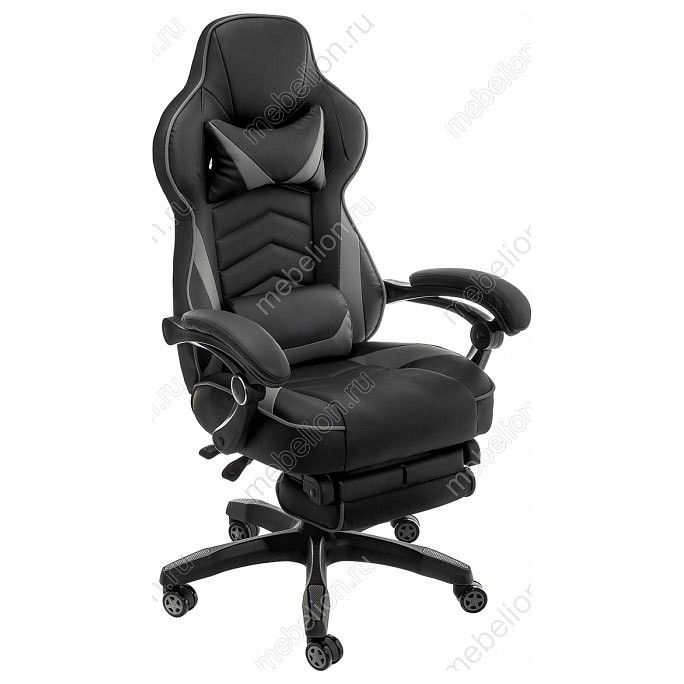 компьютерное кресло stimul черное/темно-серое
