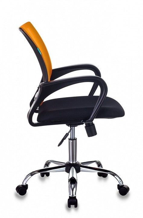 кресло бюрократ ch-695n/sl/or/black спинка сетка оранжевый tw-38-3 сиденье черный tw-11 крестовина х