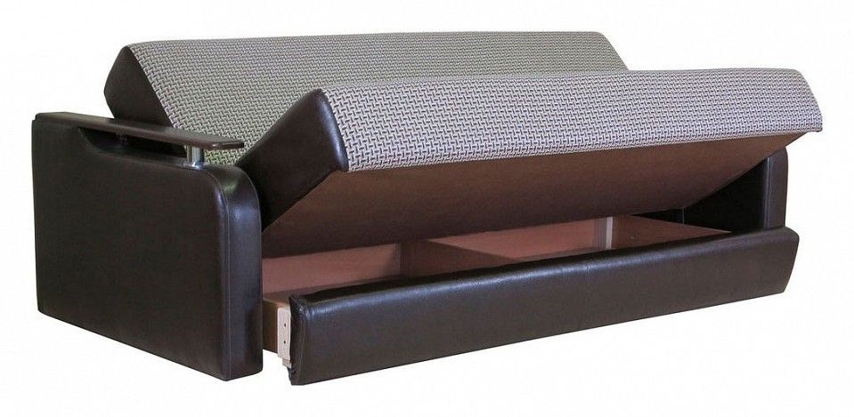 диван книжка шарм-дизайн грант д 140 рогожка коричневый