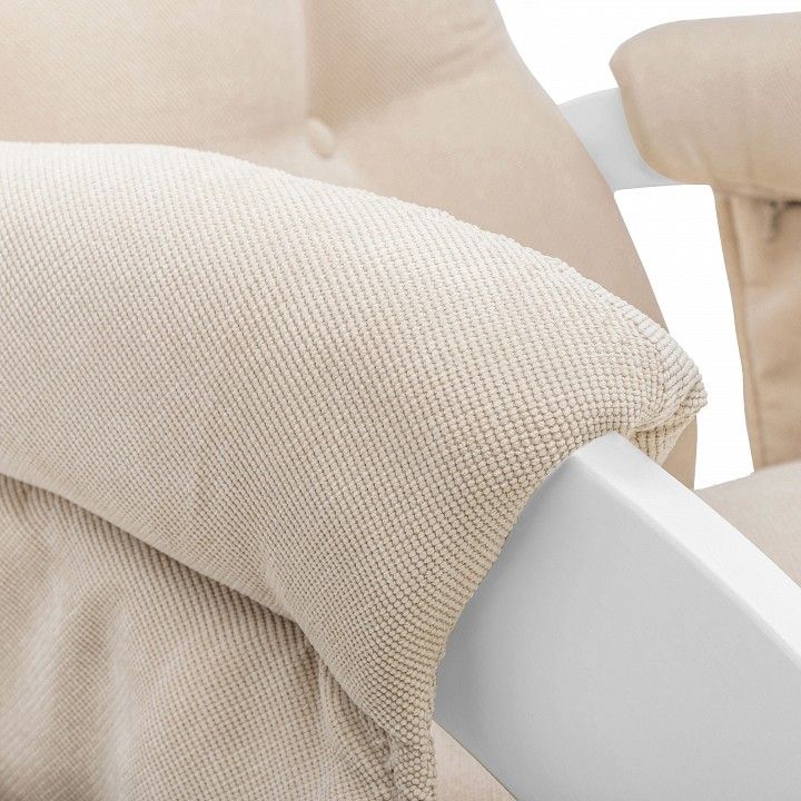 кресло для кормления milli smile с карманами молочный дуб, ткань verona vanilla