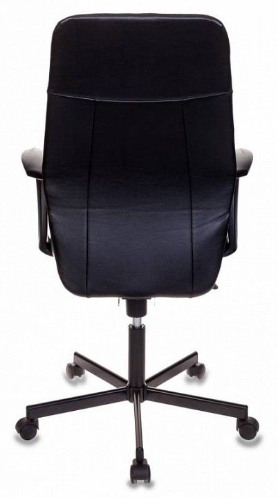 кресло бюрократ ch-605/black черный искусственная кожа крестовина металл