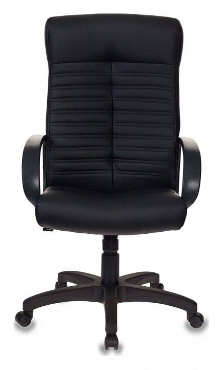 кресло руководителя бюрократ kb-10lite/black черный искусственная кожа