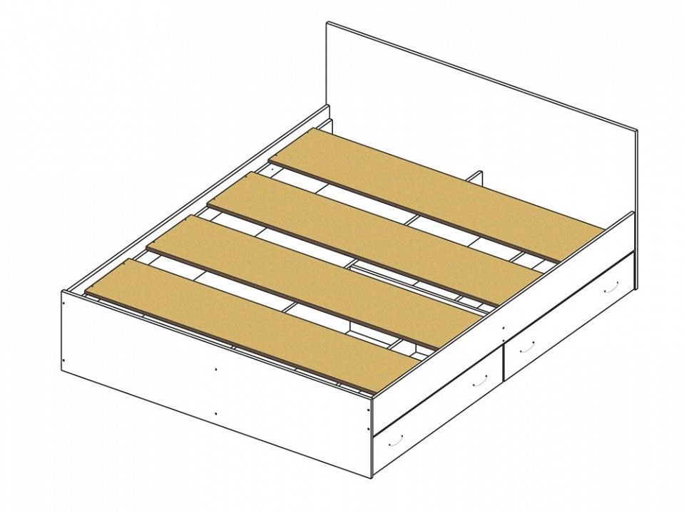 кровать виктория эко узор 140 с ящиками (венге/дуб) светлый
