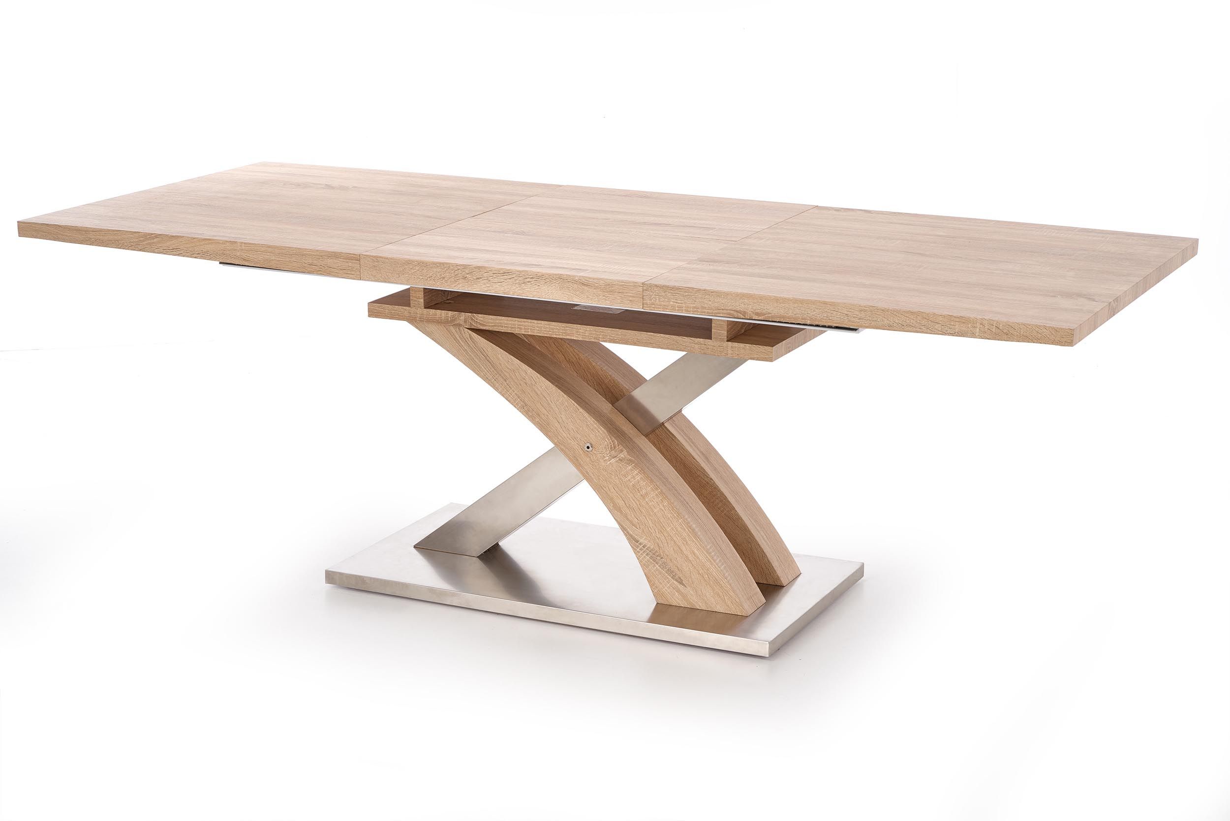 стол на одной ножке с деревянной столешницей