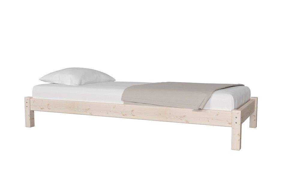 кровать ида (без покрытия) (90x190) сосна натуральная