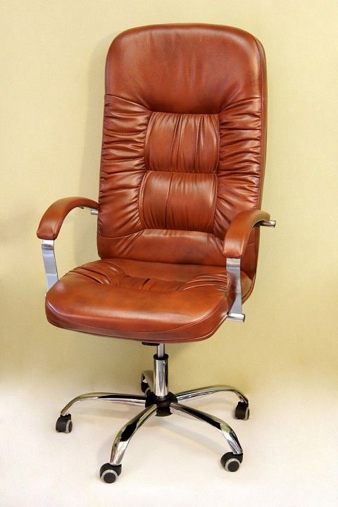 кресло компьютерное  болеро  коричневый-виски-двухтонка