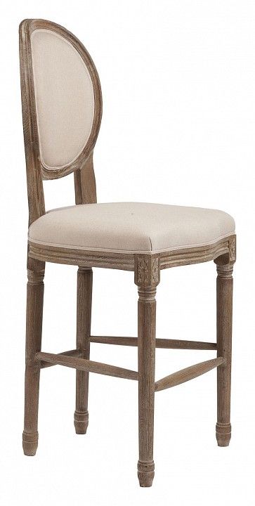 барный стул vintage french round кремовый лен dg-f-tab70