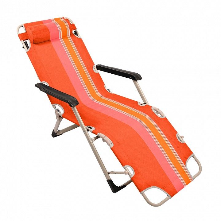 boyscout   кресло-шезлонг orange 5 положений, стальной каркас, 177х65х37 см, 5,5 кг / 1