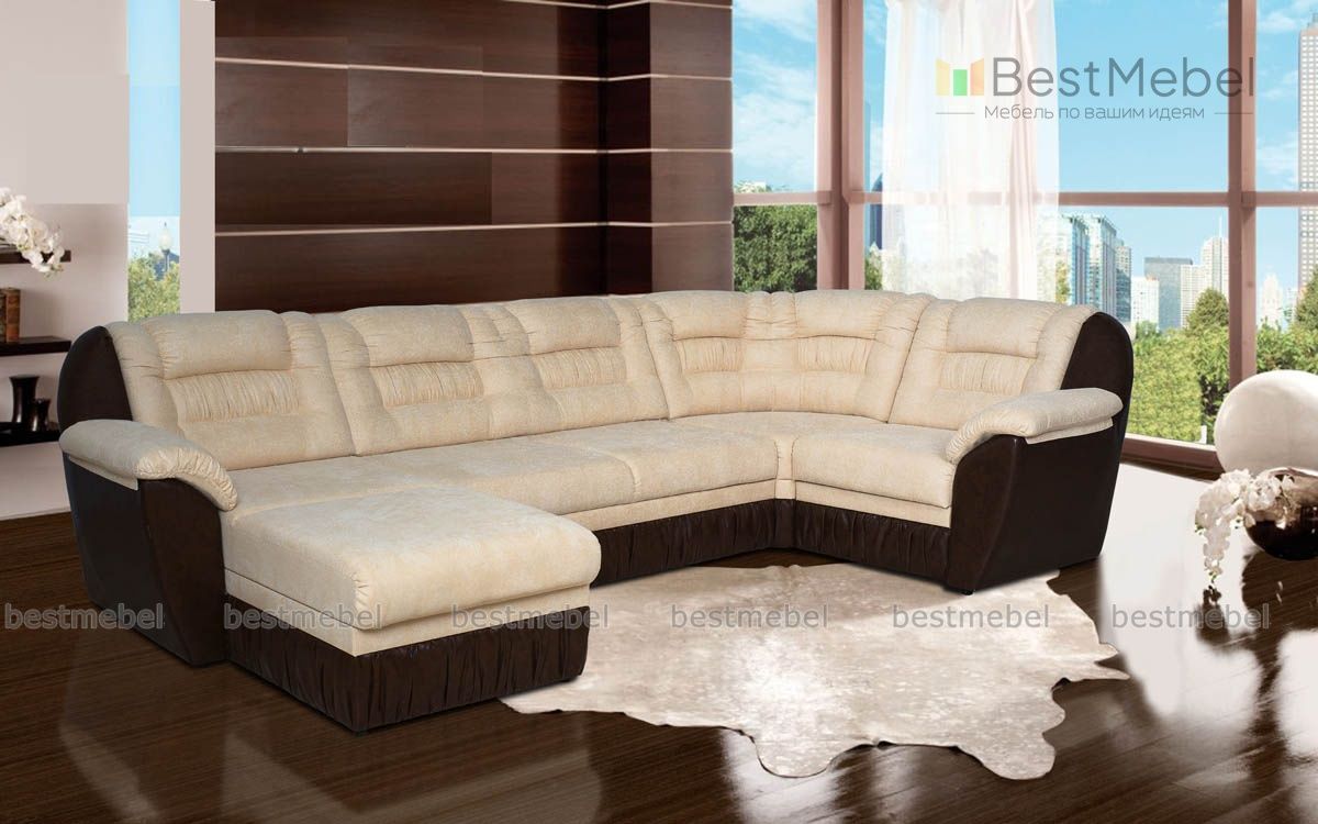 п-образный диван марсель 3 п bms