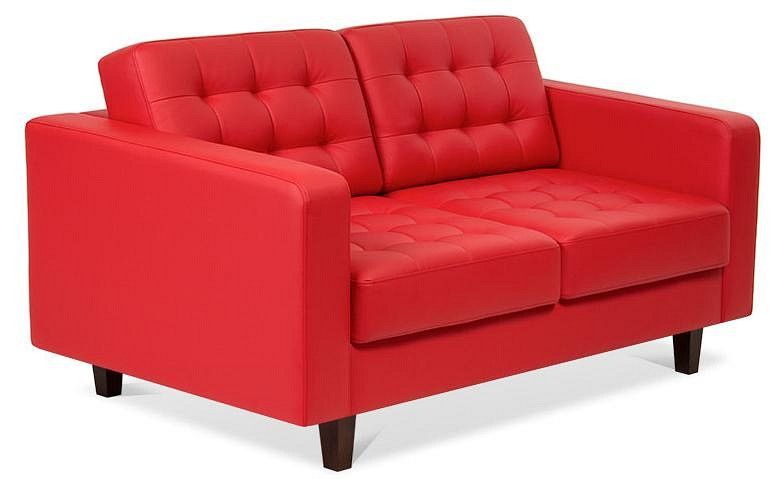 диван офисный kosmo красный экокожа