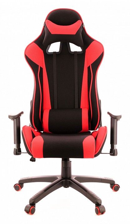 кресло everprof lotus s4 ткань красный (ep-lotus s4 fabric black/red)