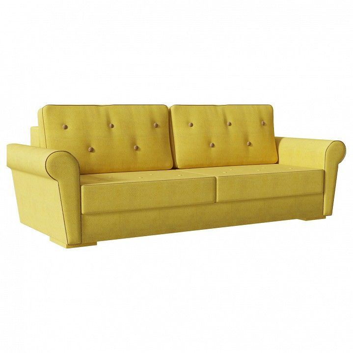 диван прямой челси yellow пантограф (велюр, желтый) 255/90/