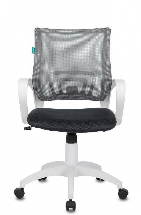 кресло бюрократ ch-w695n/dg/tw-12 темно-серый tw-04 tw-12 сетка/ткань (пластик белый)
