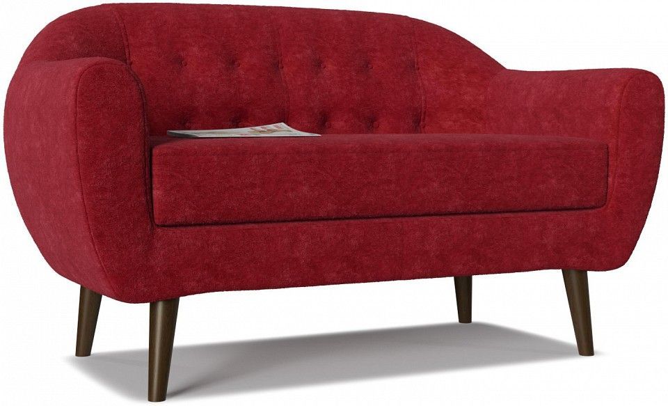 диван прямой роттердам red красный нераскладной флок