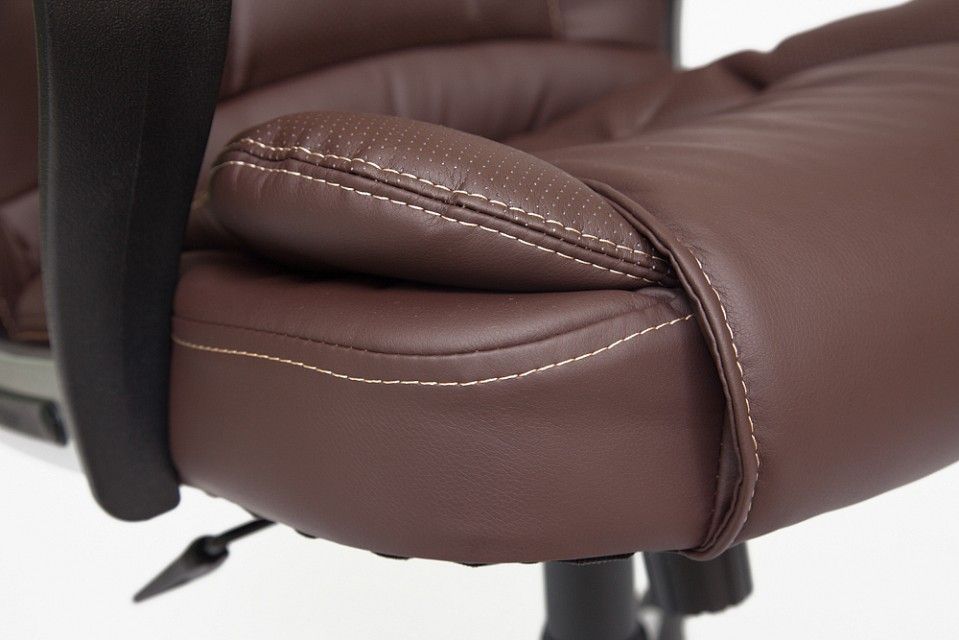 компьютерное кресло baron кож/зам, коричневый/коричневый перфорированный, 2 tone/2 tone /06