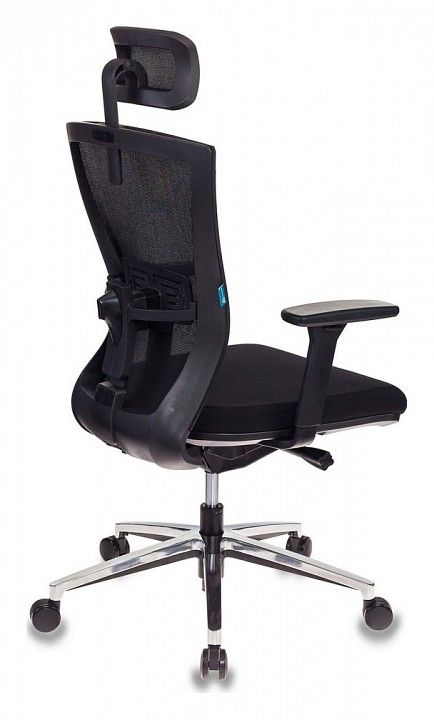 кресло руководителя бюрократ mc-815-н/в/fb01 черный сетка/ткань крестовина алюминий