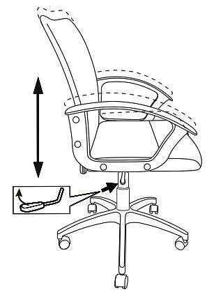кресло бюрократ ch-590/black спинка сетка черный сиденье черный искусственная кожа