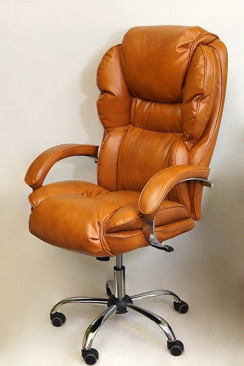 кресло компьютерное  барон  рыже-коричневый