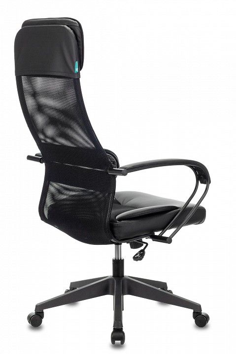 кресло руководителя бюрократ ch-608/black спинка сетка черный tw-01 tw-11 искусст.кожа/ткань