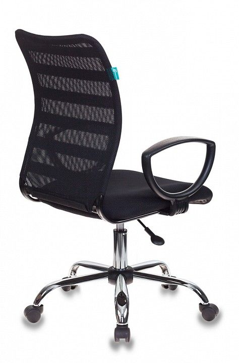 кресло бюрократ ch-599axsl/32b/tw-11 спинка сетка черный tw-32k01 tw-11 крестовина хром