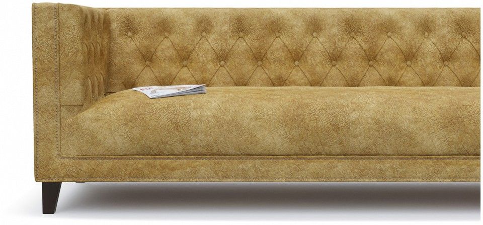 диван прямой kelly lambre 10 нераскладной (велюр, коричневый) 226/74/87