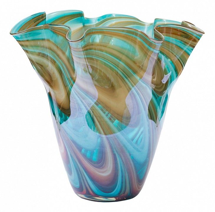 hj6016-28-g4 ваза стеклянная (цветная) h28d30
