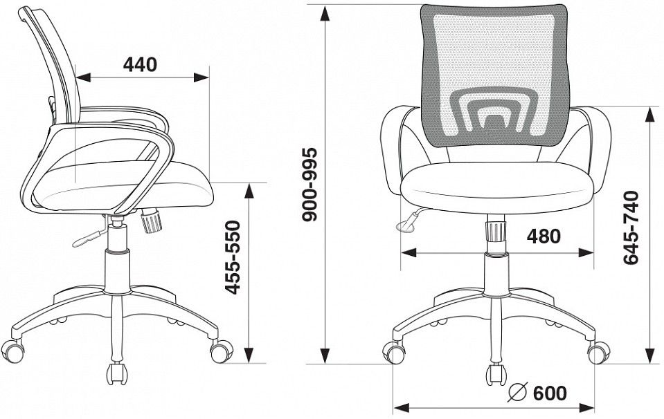 кресло бюрократ ch-w695n/sd/tw-18 салатовый tw-03a tw-18 сетка/ткань (пластик белый)