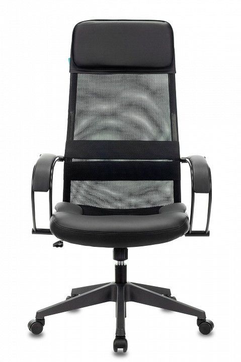 кресло руководителя бюрократ ch-608/black спинка сетка черный tw-01 tw-11 искусст.кожа/ткань